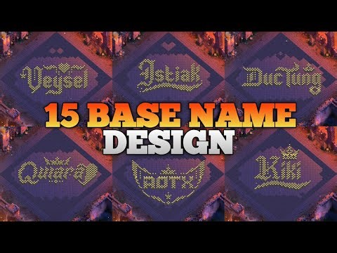 TOP 15 BASE NAME DESIGN TH18-15 || ART BASE || TROLL BASE #clashofclans