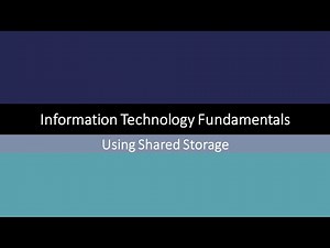 Information Technology Fundamentals - Using Shared Storage (18)