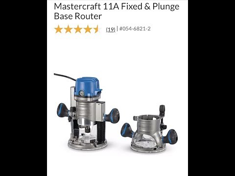 Mastercraft 11A Fixed & Plunge Base Router MAXIMUM Router Bit Set, 40 pc