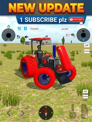 😱Finally New messy trectar modify🥶Tractor Add In Indian Kisan Simulator#tractor🥶 #gaming​​​#short