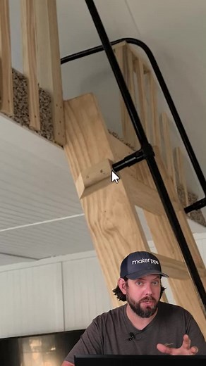 DIY Loft Ladder with Clever Railing Design