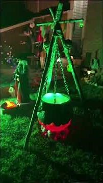 Home Depot Halloween Bubbling Cauldron with Fire LED Lights