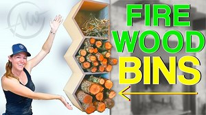 Modern DIY firewood rack: Stylish and functional build