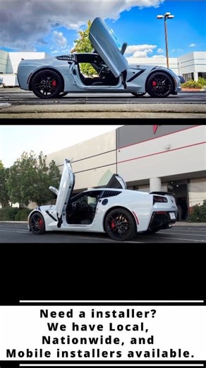 Vertical Lambo Door Kit installed on a Chevrolet Corvette C7 by Vertical Doors, Inc., in Lake Elsinore California. Lambo Door Kit is the ultimate upgrade for your Chevrolet Corvette C7. 🙏 Show some love by liking, tagging, and sharing! Please don't forget to use #verticaldoors and #LamboDoors, and mention @verticaldoors. Help us spread the word! Vertical Lambo door hinge conversion kit compatible with the Chevrolet Corvette C7 2014-2019 by Vertical Doors Inc. Part Number: VDCCHEVYCORC714 This k