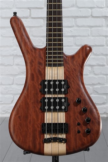 Warwick Masterbuilt Corvette $$ NT Bubinga 4-string Electric Bass Guitar - Natural Oil Finish