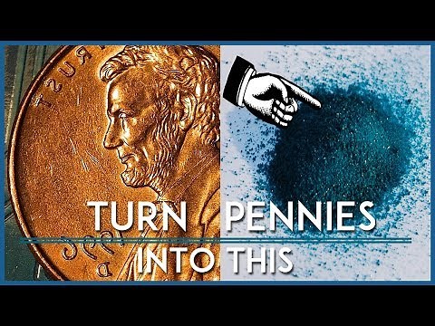 Cool Experiment using Pennies! (Copper Acetate from Copper Metal)
