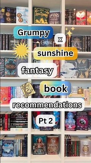 Grumpy x sunshine fantasy book recommendations Pt 2 #booktube #booktok #fantasybooks #bookrecs #tbr