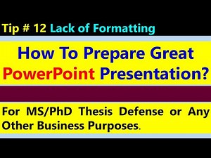 How to Format ? PowerPoint