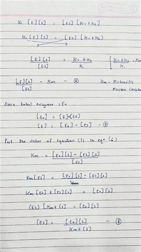 Michaelis Menten equation l Enzyme kinetics l Lineweaver burke plot #biochemistry