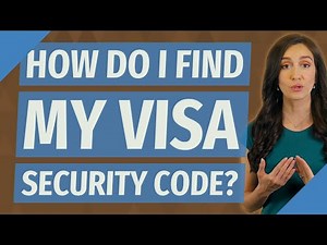 How do I find my visa security code?