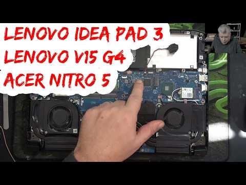 3 Laptops to be repaired - Lenovo Ideapad 3, V15 G4 and Acer Nitro 5 board repairs