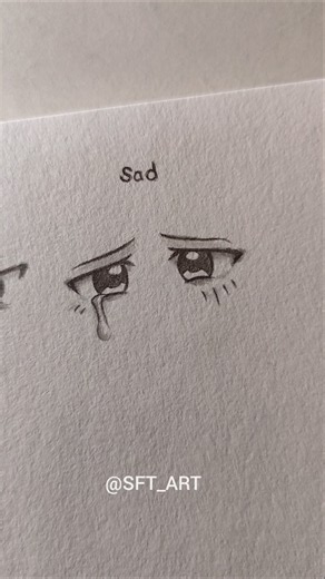Drawing anime eyes expression ✨ #art #eyes #anime #expression #drawing #sketch #shorts