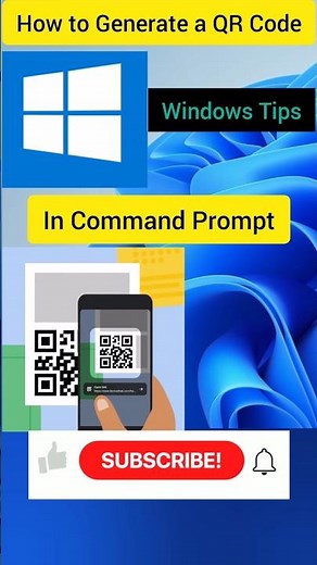 Windows tips to generate QR code 🤫 #windows #windows10 #windowstips #windowstricks #computer #laptop
