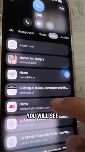 How do you find links in iMessage quickly.