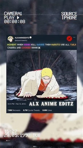 Isshiki Kills Sasuke😨 Then Naruto Uses All Tailed Beasts Chakra☠️