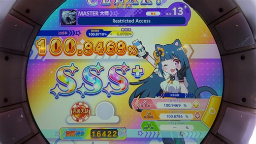 【舞萌DX】Restricted Access Master Lv.13  All Perfect