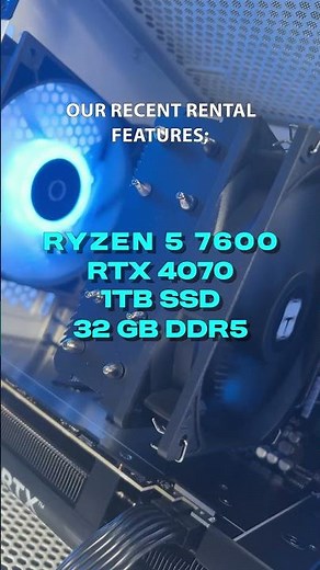 Custom PC rental for events, shoots, or temporary setups. We’ll build it to your exact needs !