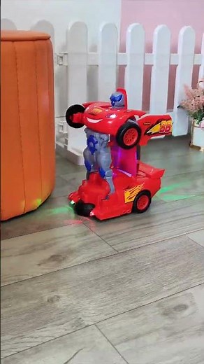 Insane Dancing Robot Car Toy with Rainbow Light Show!