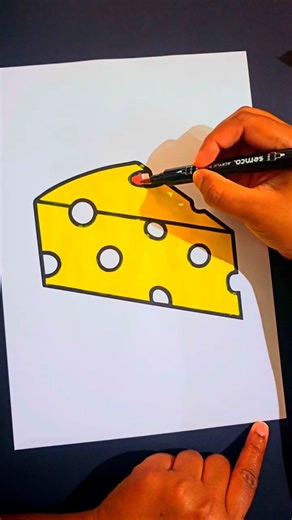 colring cheese like cheese #coloring #coloringart #cuteart