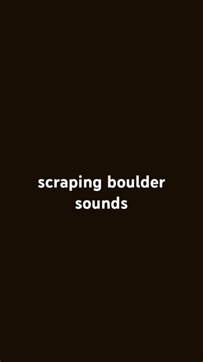 Boulder sounds
