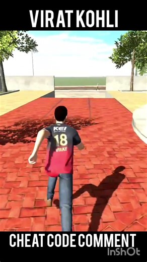 Virat Kohli ka cheat code in Indian bike driving 3D game #shorts
