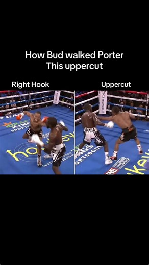 Terence Crawford walking Porter into this perfectly set up uppercut. #budcrawford #boxing #boxersoftiktok #boxing🥊 #boxinglife