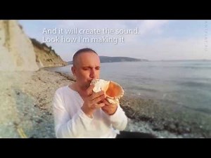 Conch-shell-horn: how to make sound (ENG SUBS) // Дункар: как извлекать звук
