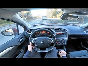 Citroen C4 II 1.6HDI 112HP (2011) POV Test Drive & Acceleration 0-100 | 4K #109