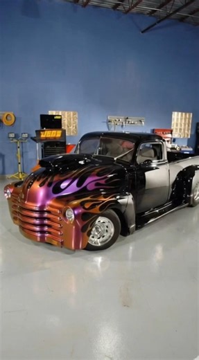 SICK CHAMELEON FLAMES! 🔥 Custom Classic Chevy Truck Build