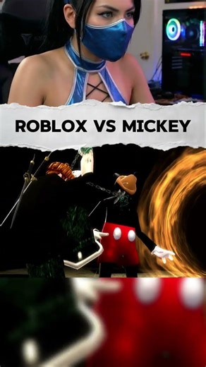 ROBLOX vs MICKEY MOUSE 🐁 #shorts