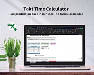 Takt Time Calculator | Clean Layout | Lean Manufacturing | Instant Excel Download - Etsy UK