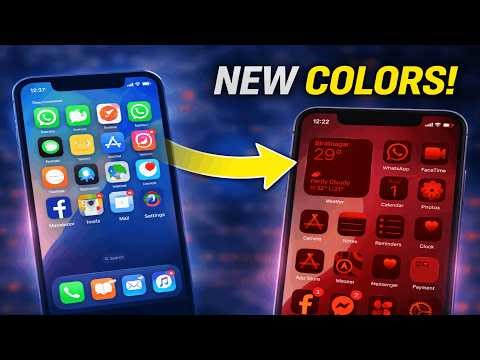 How to change app color on iPhone 16/17 iOS 26.4.1 | How to change color of iPhone apps (Easy Trick)