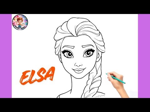 How To Draw Elsa ❄️ | Frozen Princess Elsa Drawing Step by Step