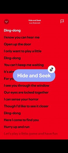 Hide and Seek Song Lyrics by Lizz Robinett