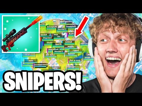 I Hosted a SNIPER Only Tournament In Fortnite Reload! (Aimbot)