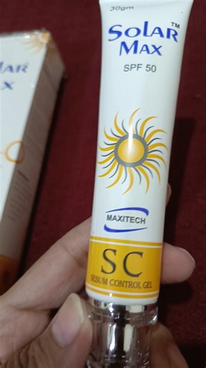 sunblock solar max#very food for dry , normal and sensitive skin #