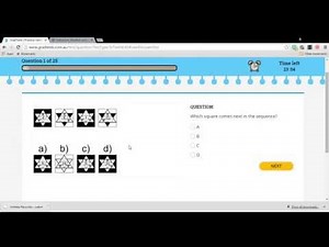 GradTests Inductive Reasoning Question Quick Example #2