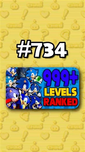 Number 734 - Ranking ALL 999+ Sonic Levels from Worst to Best