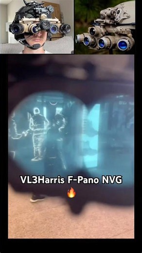 USA L3Harris F-Pano NVGs | Panoramic Night Vision with Thermal Overlay#youtubeshorts#military#shorts