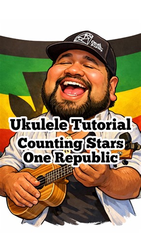 Kalei Kamalamalama on Instagram: "🎶 Counting Stars @onerepublic – Ukulele Tutorial. This is a full walkthrough with chords, strumming, and island-style vibes 🤙 Grab your uke, slow it down with me, and play along. Save this video, try it out, and tag me when you’ve got it down ⭐️ #UkuleleTutorial #virals #UkuleleCover #hawaiian #music #learnukulele"