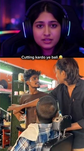 Cutting kardo ye bali 😅 #shorts #viral #funny #funnyreaction #explorepage