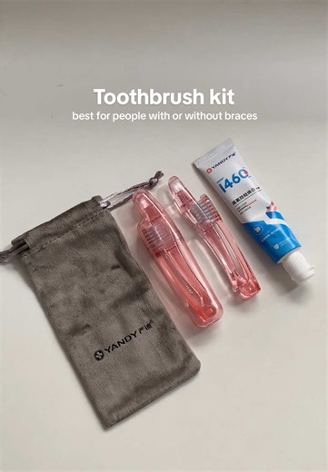 Portable Orthodontic Toothbrush Kit for Travelers