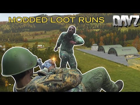 SOLO MODDED DAYZ AIRFIELD LOOT *LIVE*