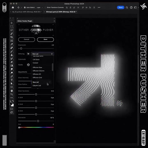 Made with Dither Pusher Photoshop Plugin by @bangingjoint https://aescripts.com/dither-pusher-photoshop-plugin #aftereffects #aescripts #ditherpusherphotoshopplugin Dither Pusher 2.0 with special CRT algorithms & glow integrated module is on. Link in Bio #bangingjoints #ditherpusher #bangingjoint