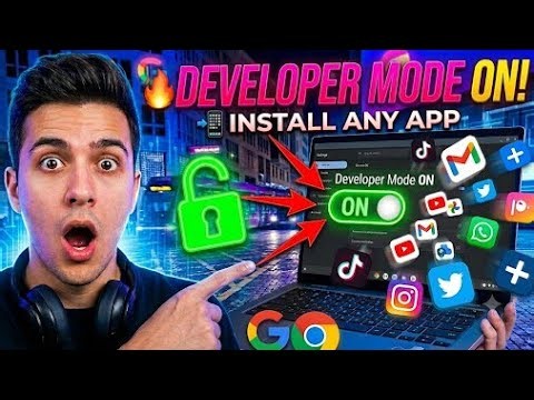 Turn on Chrome os Developer Mode to install apps from sources other than the Play Store