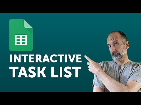 Google Sheets - Create an Interactive Task List with Timestamps