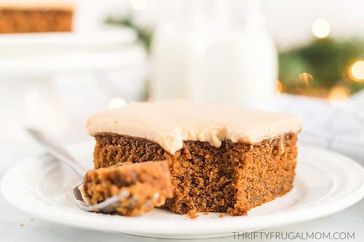 Super Moist Gingerbread Cake with Caramel Frosting