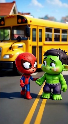 Baby Avengers First Day of School! 🎒🦸‍♂️