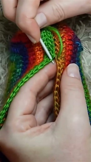 #crochetslipper Sew crochet slippers ❤️ #crochet #grannysquare #crocheting #asmr BEGINNERS