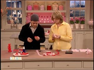 Watch Martha and actor T.R. Knight create colorful heart-shaped soaps, a perfect Valentine's Day gift. | Martha Stewart